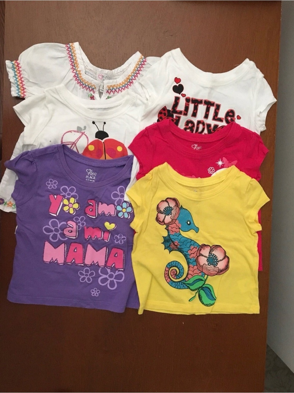 Children’s Place Tops Baby Girl Lot Of 6 Tops Size 6-9 M T-Shirt & Blouse